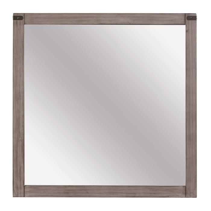 Woodrow Mirror in Gray 2042-6 - Furniture 4 Less Outlet (Salinas,CA)