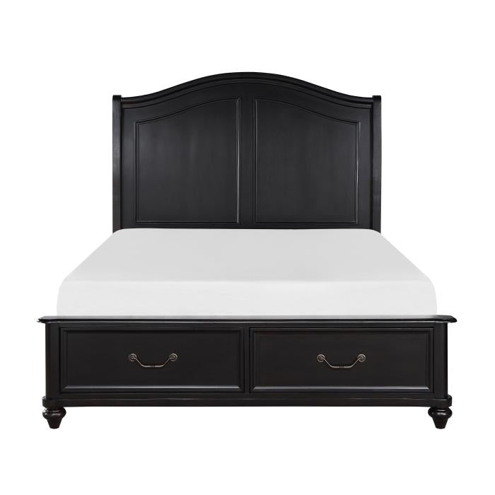 Herman (3) California King Platform Bed with Footboard Storage