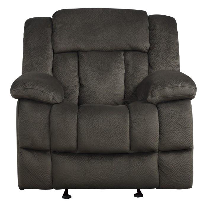 Laurelton Glider Reclining Chair in Chocolate 9636-1 - Furniture 4 Less Outlet (Salinas,CA)
