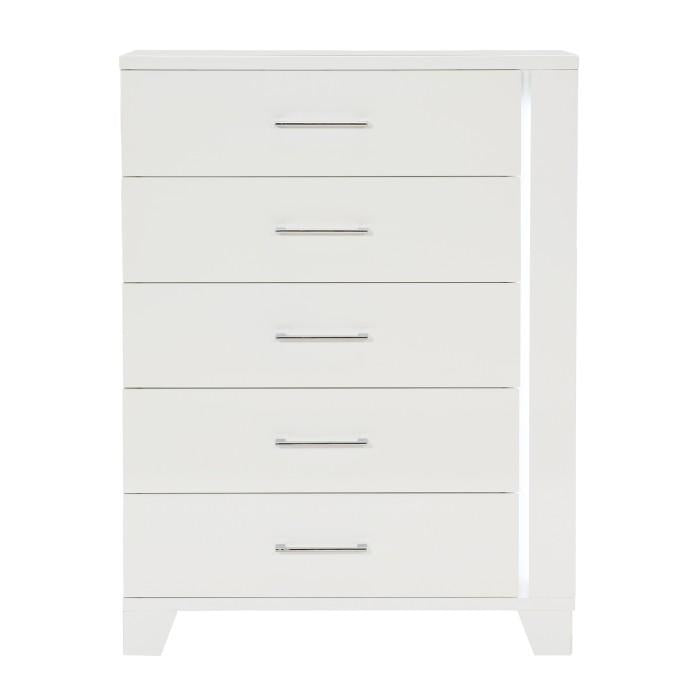 Kerren Chest in White 1678W-9 - Furniture 4 Less Outlet (Salinas,CA)
