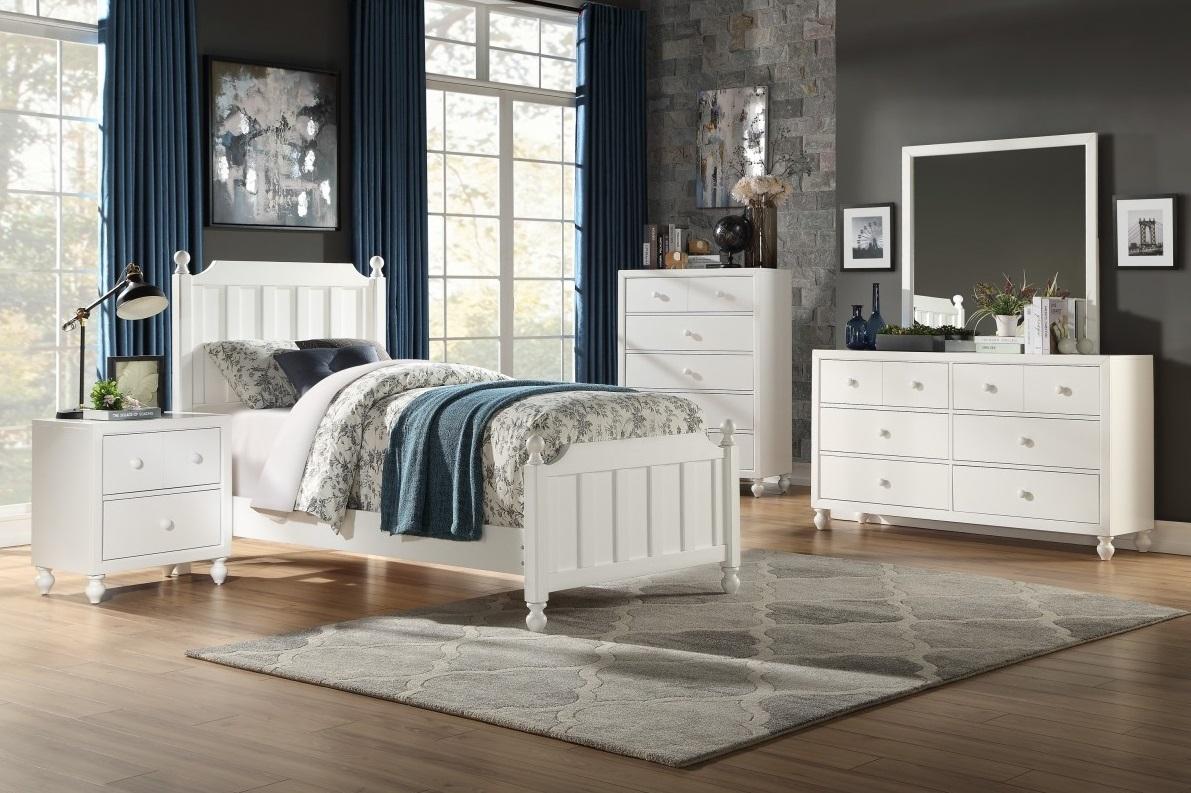 Wellsummer Mirror in White 1803W-6 - Furniture 4 Less Outlet (Salinas,CA)
