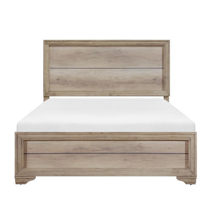 Lonan Twin Panel Bed in Natural 1955T-1 - Furniture 4 Less Outlet (Salinas,CA)