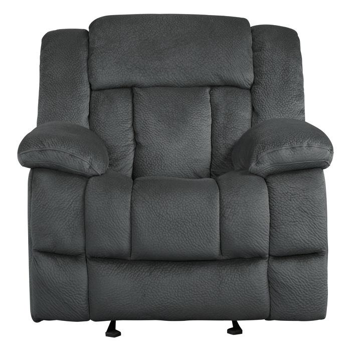 Laurelton Glider Reclining Chair in Charcoal 9636CC-1 - Furniture 4 Less Outlet (Salinas,CA)