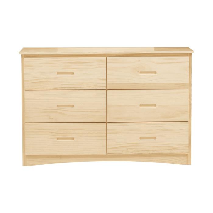 Bartly 6 Drawer Dresser in Natural B2043-5 - Furniture 4 Less Outlet (Salinas,CA)