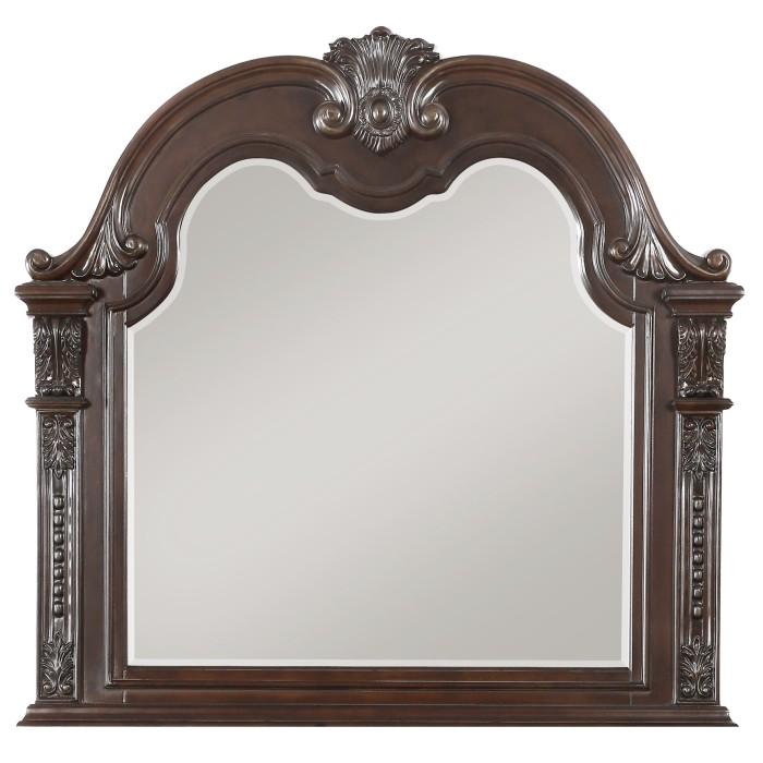 Cavalier Mirror in Dark Cherry 1757-6 - Furniture 4 Less Outlet (Salinas,CA)
