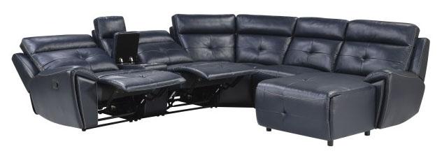 Avenue Right Side Chaise in Navy 9469NVB-RC - Furniture 4 Less Outlet (Salinas,CA)