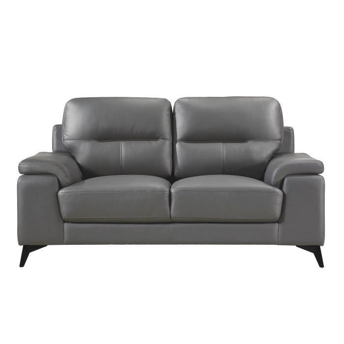 Mischa Loveseat in Dark Gray 9514DGY-2 - Furniture 4 Less Outlet (Salinas,CA)