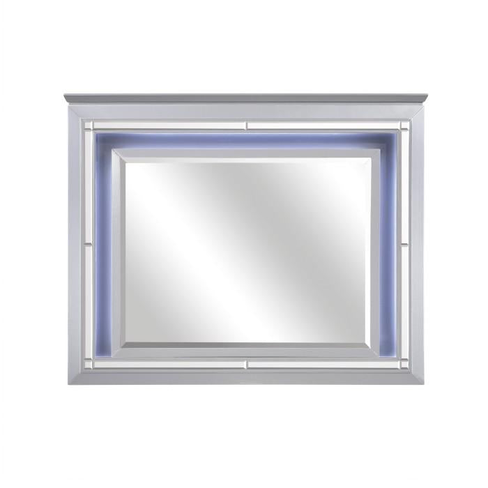 Allura Mirror in Silver 1916-6 - Furniture 4 Less Outlet (Salinas,CA)