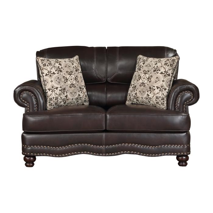 9268BRW-2 - Love Seat - Furniture 4 Less Outlet (Salinas,CA)