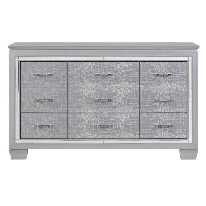 Allura Dresser in Silver 1916-5 - Furniture 4 Less Outlet (Salinas,CA)