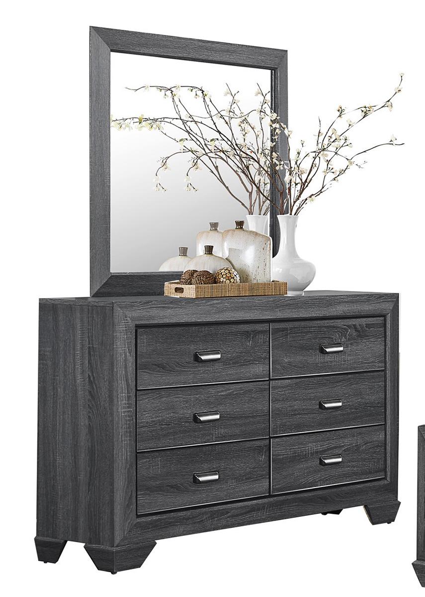 Beechnut Mirror in Gray 1904GY-6 - Furniture 4 Less Outlet (Salinas,CA)