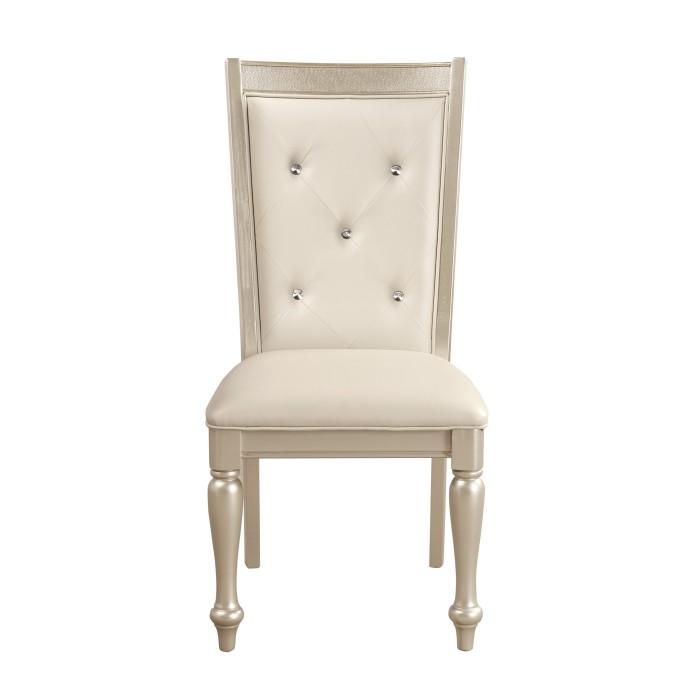 Celandine Side Chair in Silver (Set of 2) - Furniture 4 Less Outlet (Salinas,CA)