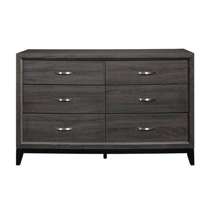 Davi Dresser in Gray 1645-5 - Furniture 4 Less Outlet (Salinas,CA)