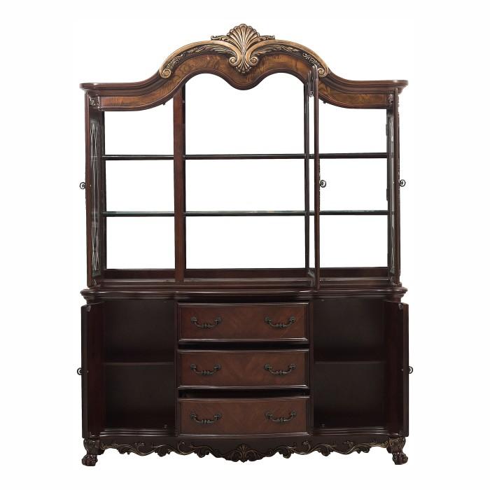 Deryn Park Buffet and Hutch in Dark Cherry 2243-50 - Furniture 4 Less Outlet (Salinas,CA)