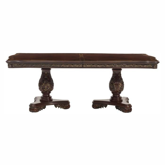 Deryn Park Dining Table in Dark Cherry 2243-114 - Furniture 4 Less Outlet (Salinas,CA)
