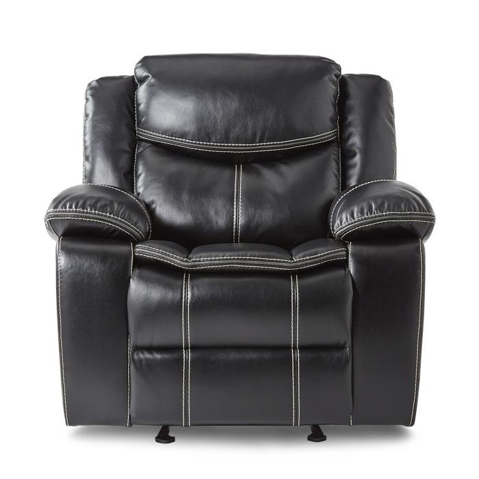 Bastrop Glider Reclining Chair in Black 8230BLK-1 - Furniture 4 Less Outlet (Salinas,CA)