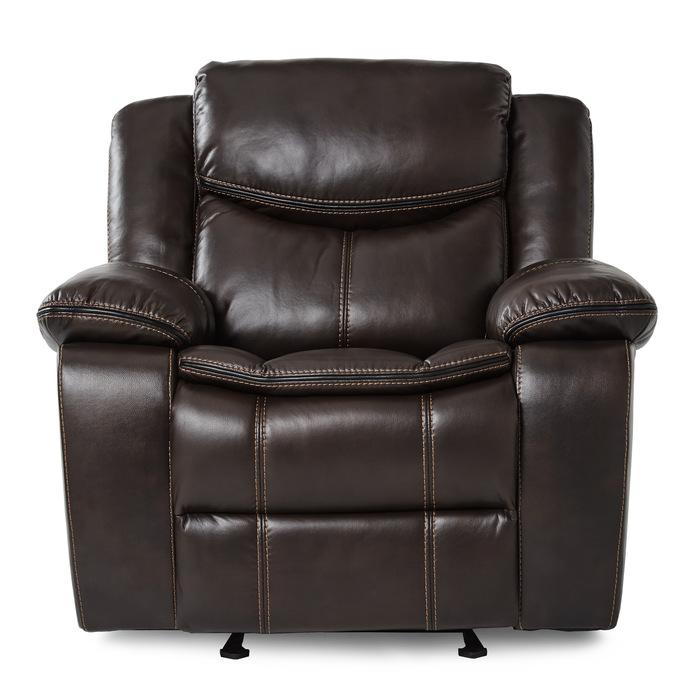 Bastrop Glider Reclining Chair in Brown 8230BRW-1 - Furniture 4 Less Outlet (Salinas,CA)