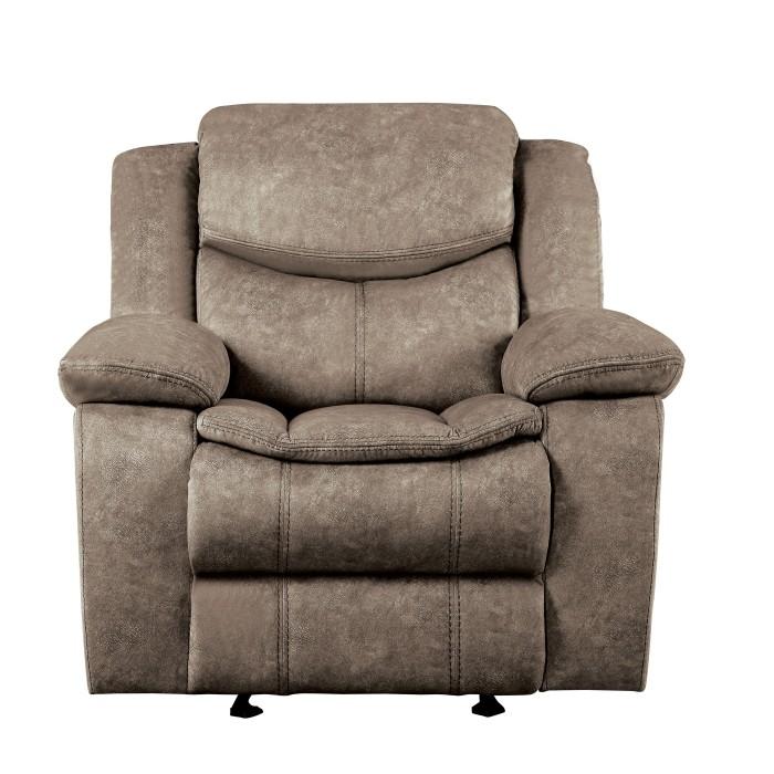 Bastrop Glider Reclining Chair in Brown 8230FBR-1 - Furniture 4 Less Outlet (Salinas,CA)