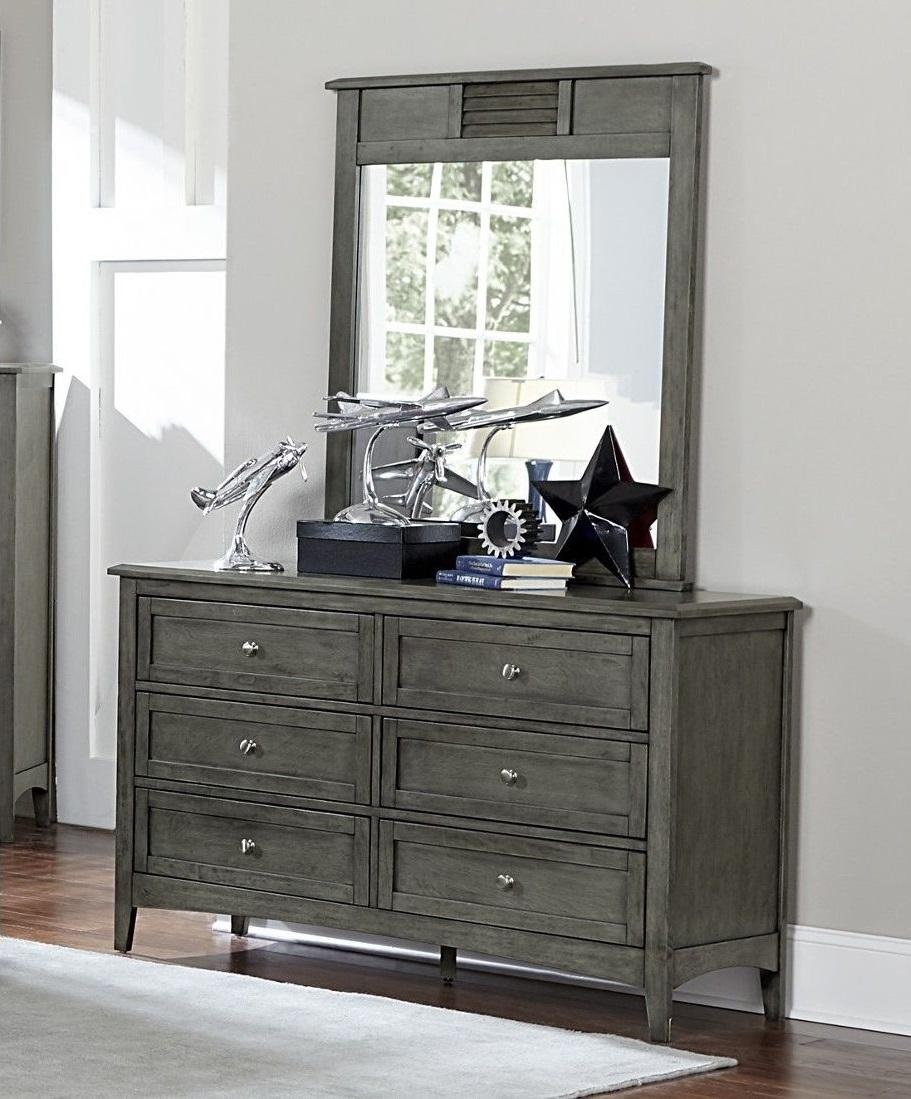 Garcia 6 Drawer Dresser in Gray 2046-5 - Furniture 4 Less Outlet (Salinas,CA)