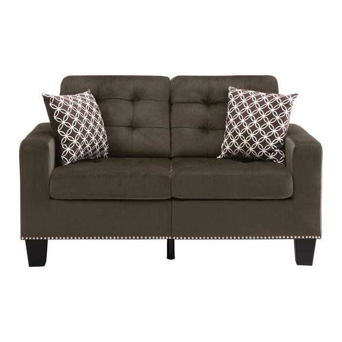 Lantana Loveseat in Chocolate 9957CH-2 - Furniture 4 Less Outlet (Salinas,CA)