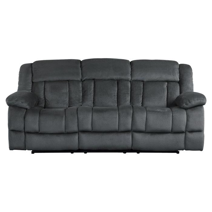 Laurelton Double Reclining Sofa in Charcoal 9636CC-3 - Furniture 4 Less Outlet (Salinas,CA)