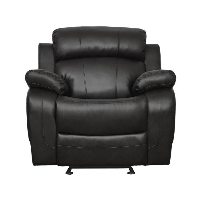 Marille Double Glider Reclining Chair in Black - Furniture 4 Less Outlet (Salinas,CA)