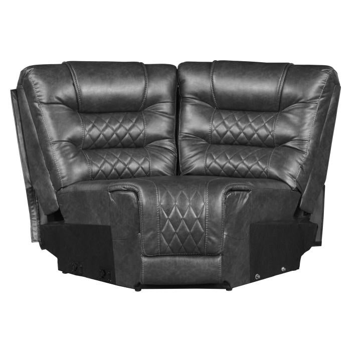 Putnam Corner Seat in Gray 9405GY-CR - Furniture 4 Less Outlet (Salinas,CA)