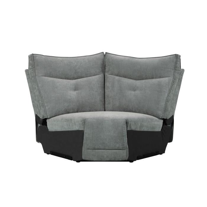 Tesoro Corner Seat in Dark Gray 9509DG-CR - Furniture 4 Less Outlet (Salinas,CA)