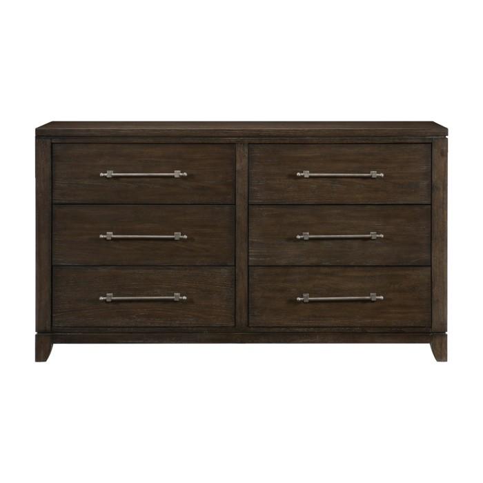 Griggs Dresser in Dark Brown 1669-5 - Furniture 4 Less Outlet (Salinas,CA)