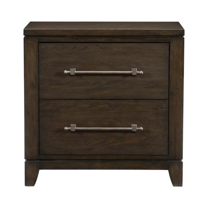 Griggs Nightstand in Dark Brown 1669-4 - Furniture 4 Less Outlet (Salinas,CA)