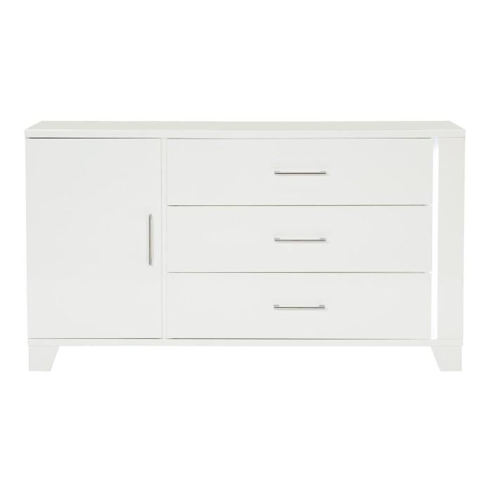 Kerren Dresser in White 1678W-5 - Furniture 4 Less Outlet (Salinas,CA)