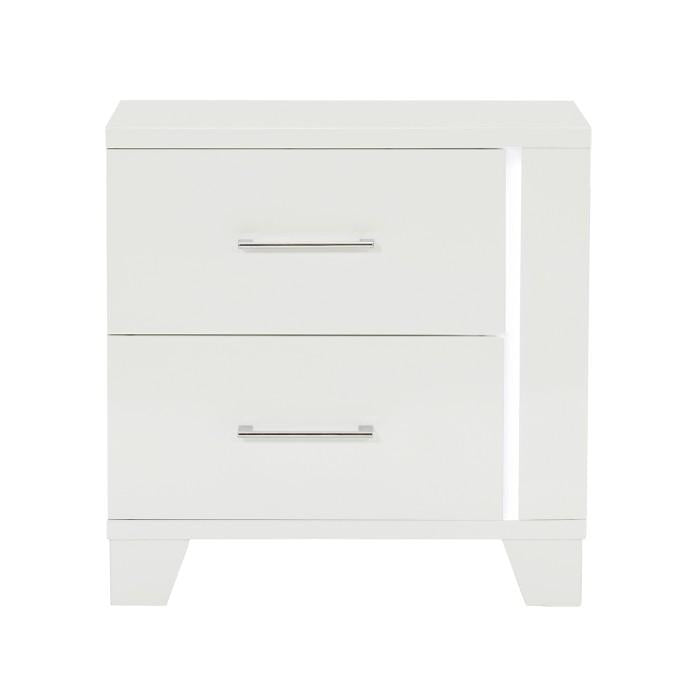 Kerren Nightstand in White 1678W-4 - Furniture 4 Less Outlet (Salinas,CA)