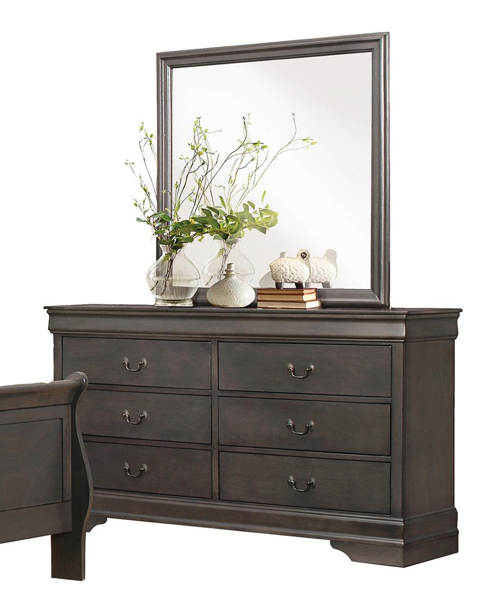 Mayville Mirror in Gray 2147SG-6 - Furniture 4 Less Outlet (Salinas,CA)