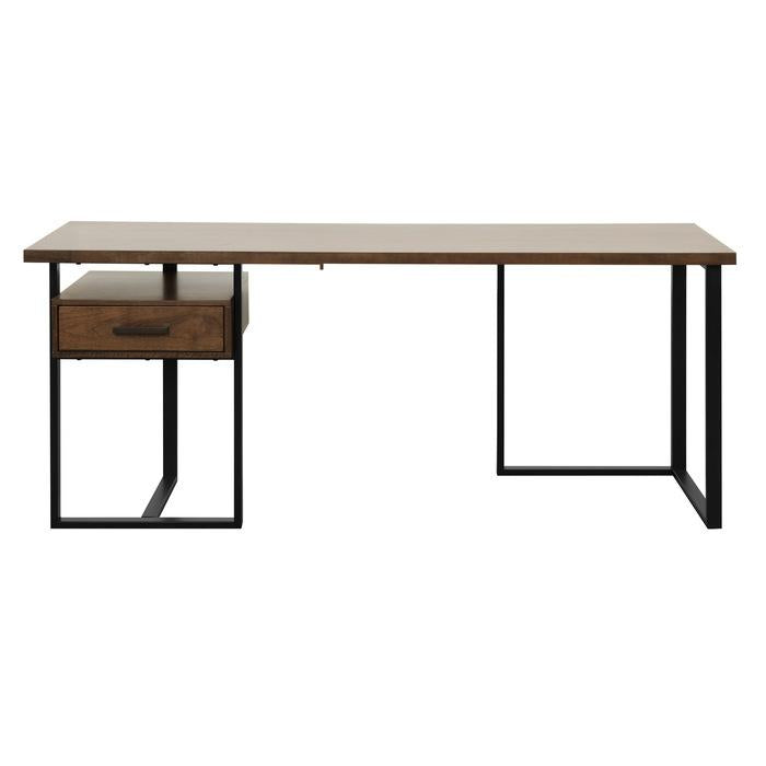 Sedley Return Desk with One Cabinet, Reversible in Walnut 5415RF-16 - Furniture 4 Less Outlet (Salinas,CA)