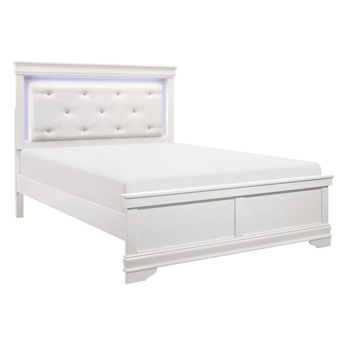 Lana (2) Full Bed with LED Lighting - Furniture 4 Less Outlet (Salinas,CA)