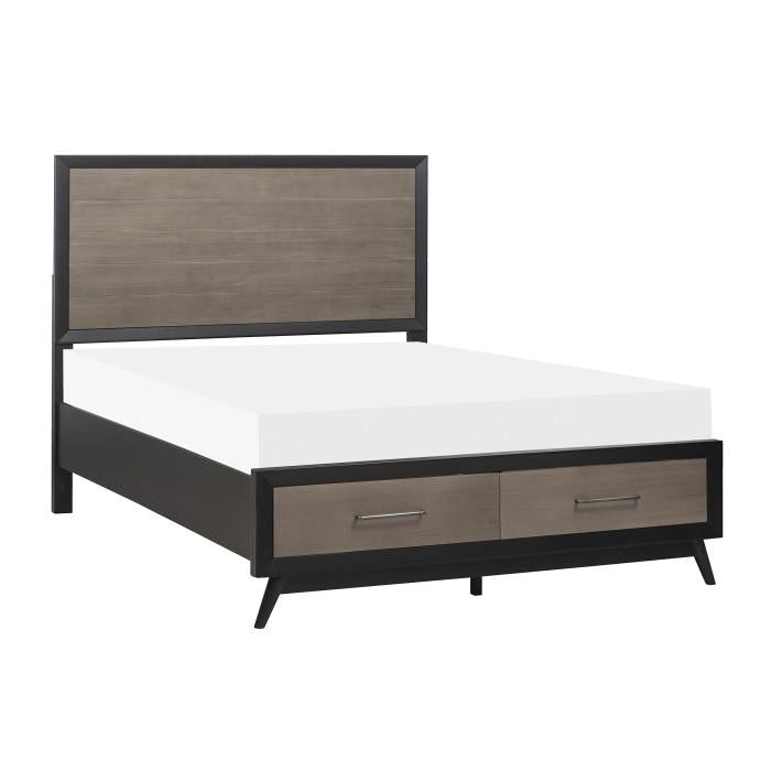 Raku (3)Eastern King Platform Bed with Footboard Storage - Furniture 4 Less Outlet (Salinas,CA)