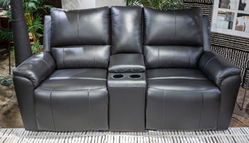 Glossmore Reclining Loveseat with Console - Furniture 4 Less Outlet (Salinas,CA)