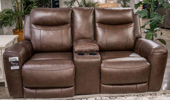 Gravier Power Reclining Loveseat with Console - Furniture 4 Less Outlet (Salinas,CA)