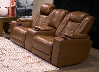 Gruaro Power Reclining Loveseat with Console - Furniture 4 Less Outlet (Salinas,CA)