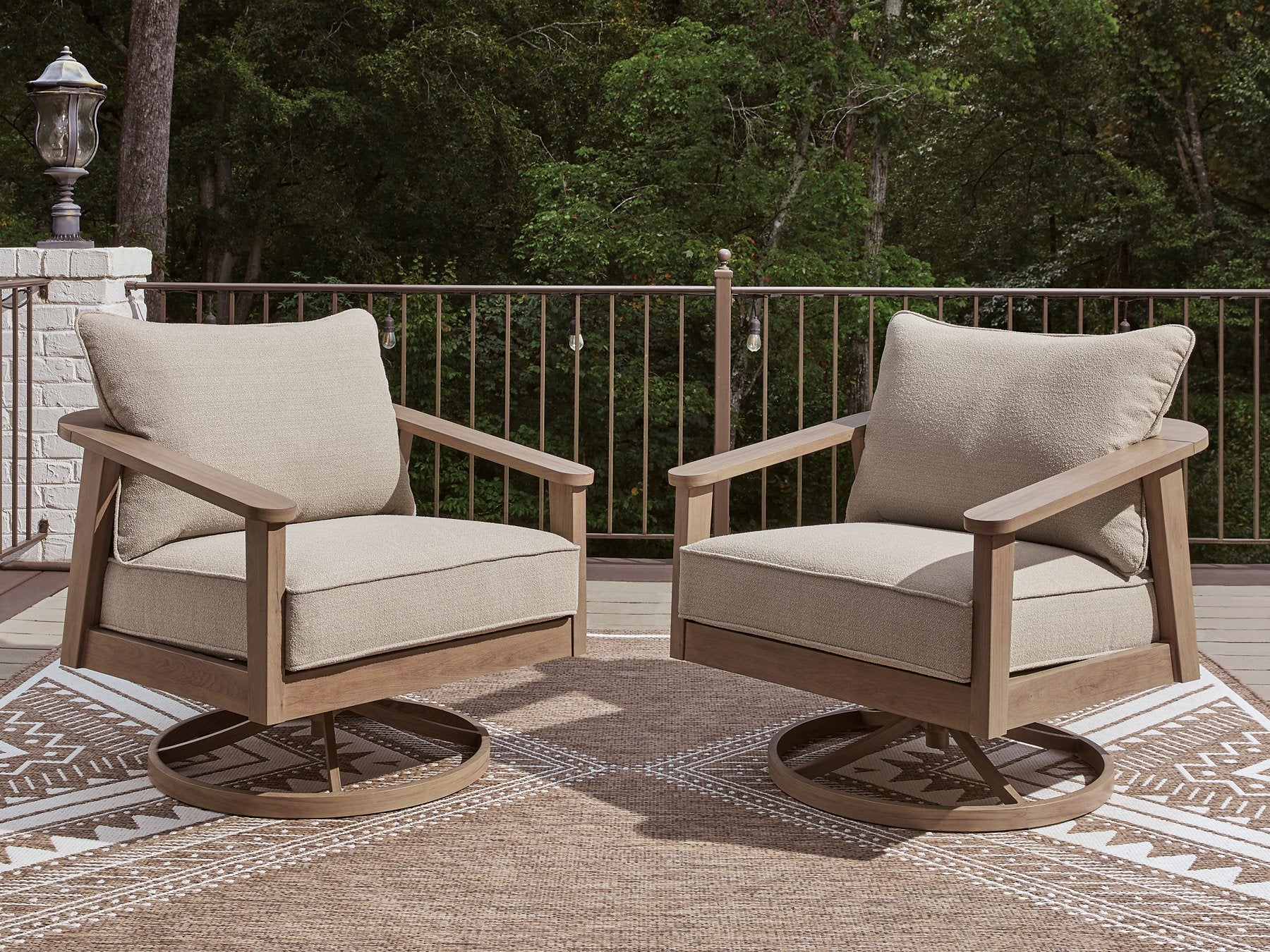 Harmony Headlands Outdoor Swivel Lounge with Cushion - Furniture 4 Less Outlet (Salinas,CA)