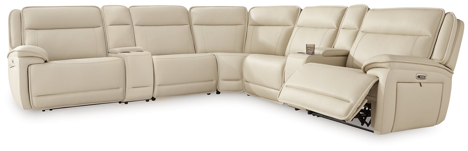 Double Deal Reclining Sectional with 2 Consoles - Furniture 4 Less Outlet (Salinas,CA)