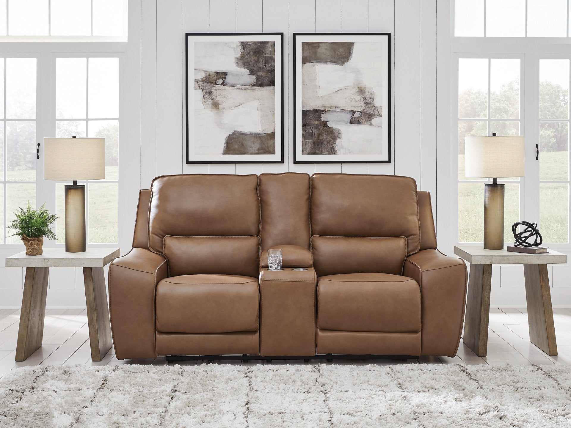 DeepWakes Power Reclining Loveseat with Console - Furniture 4 Less Outlet (Salinas,CA)