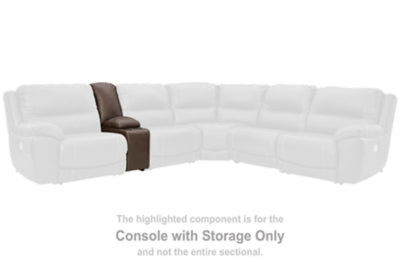 Dunleith Power Reclining Loveseat with Console - Furniture 4 Less Outlet (Salinas,CA)