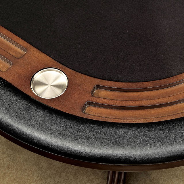 MELINA Brown Cherry Game Table - Furniture 4 Less Outlet (Salinas,CA)