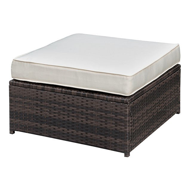 Ilona Brown/Beige Ottoman - Furniture 4 Less Outlet (Salinas,CA)
