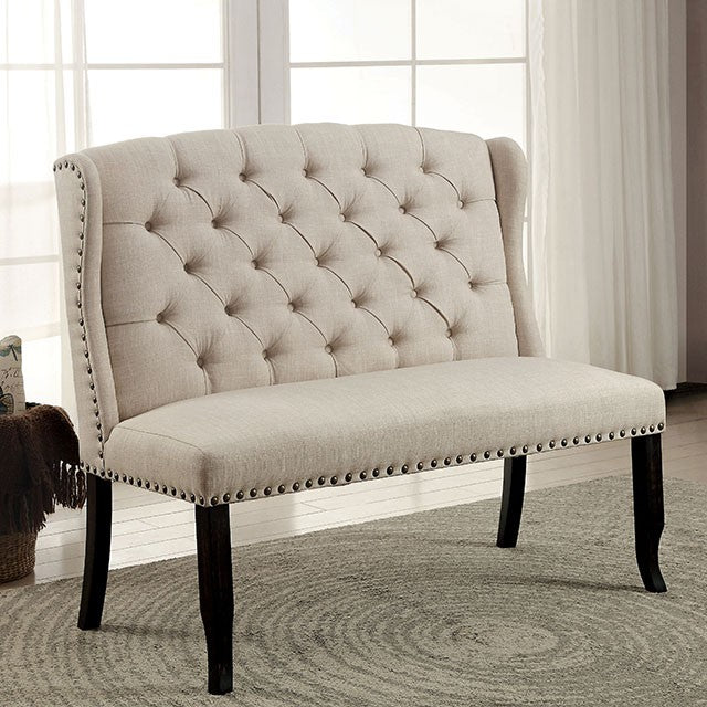 Sania 7 Pc Dining Table Set Beige - Furniture 4 Less Outlet (Salinas,CA)