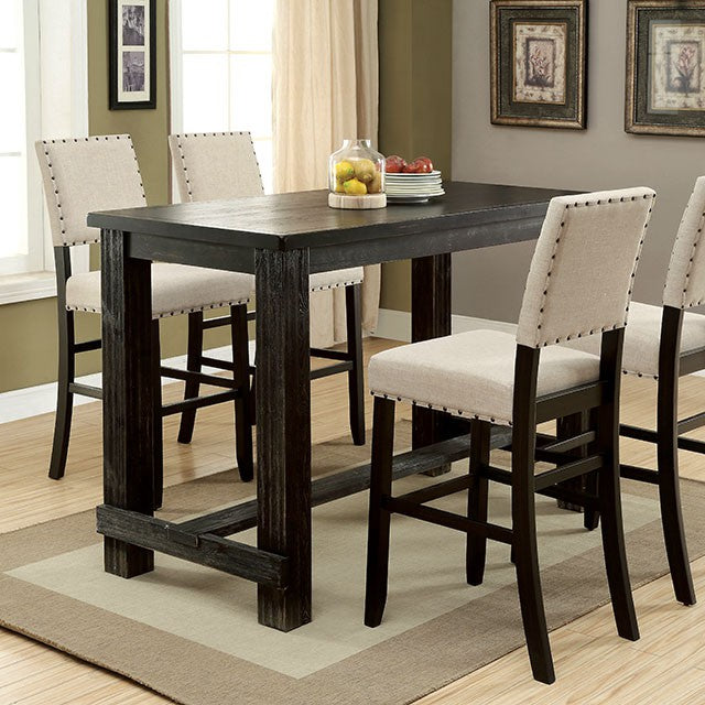 Sania 5 Pc Bar Table Set Black - Furniture 4 Less Outlet (Salinas,CA)
