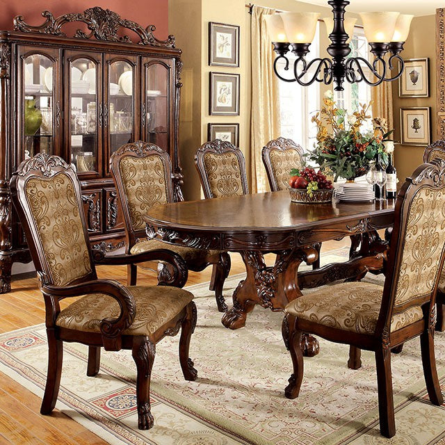 MEDIEVE Cherry Dining Table, Cherry - Furniture 4 Less Outlet (Salinas,CA)