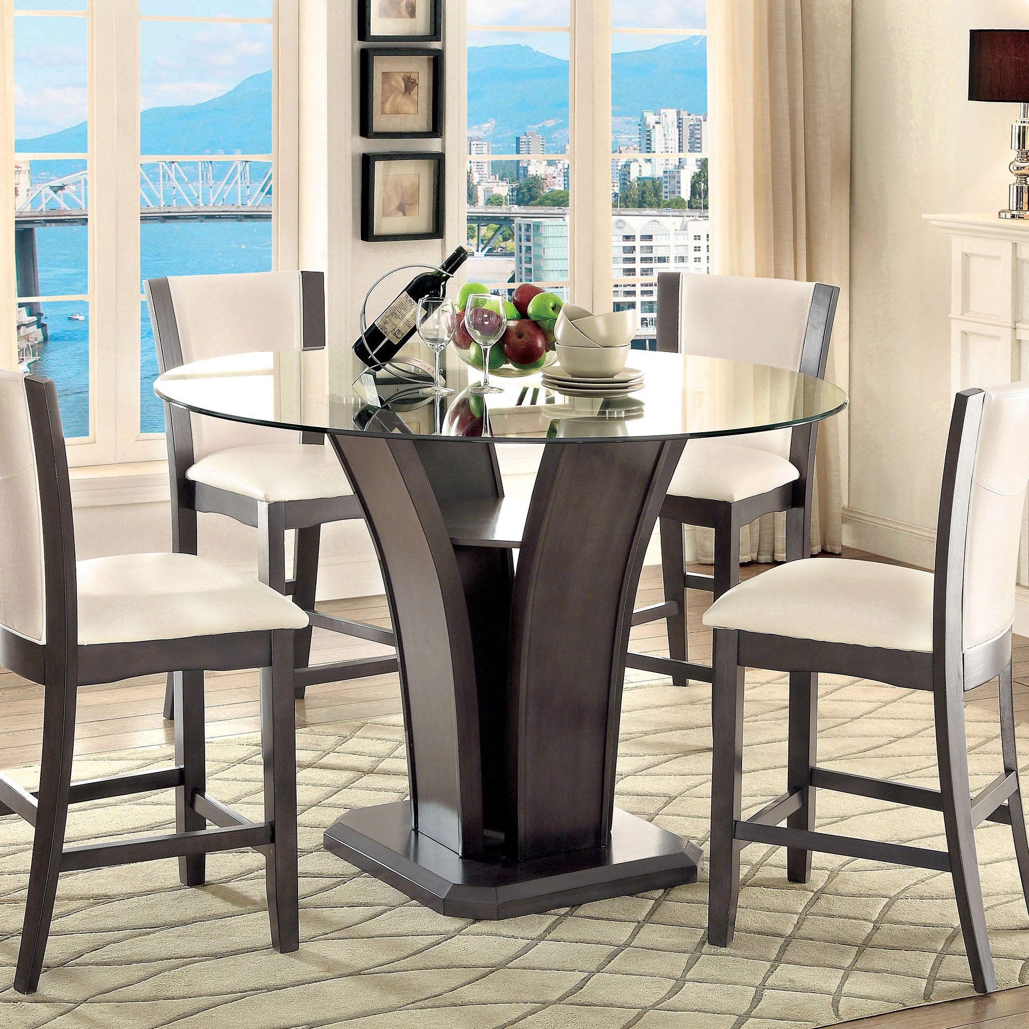 Manhattan 5 Pc Counter Ht Table Set - Furniture 4 Less Outlet (Salinas,CA)