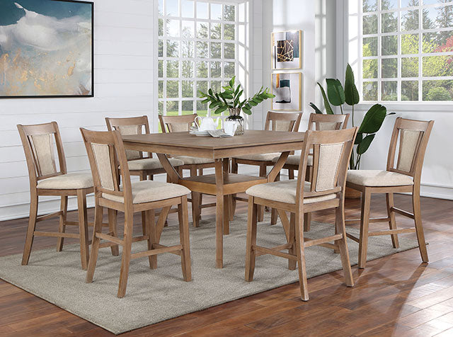 Upminster 7 Pc Counter Ht Table Set - Furniture 4 Less Outlet (Salinas,CA)